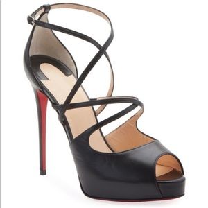 CHRISTIAN LOUBOUTIN Holly Alta Peep Toe Platform
